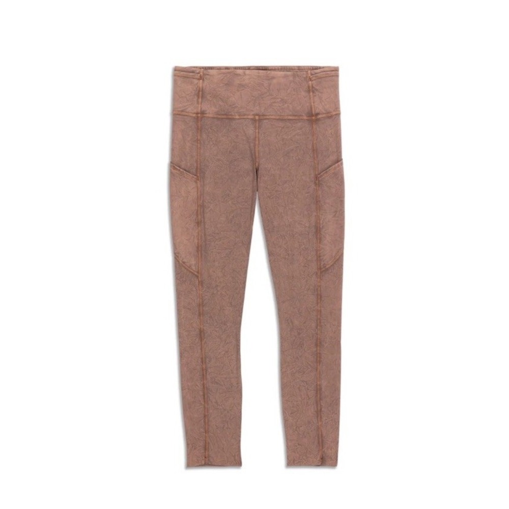 Lululemon Women's Ice Wash Brown Fast Free Tight II 25" Ice Dye Leggings - 2‎